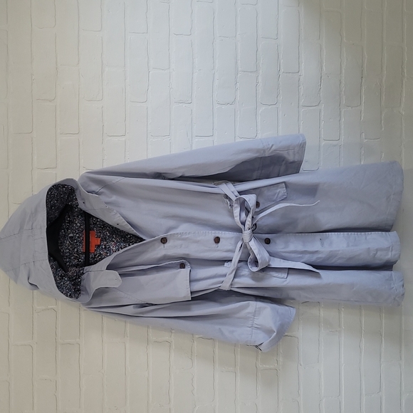 Joe Fresh Jackets & Blazers - Joe Fresh Light Blue Trench Coat size large